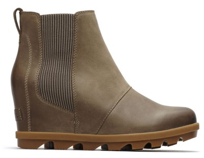 sorel joan waterproof wedge felt chelsea boot