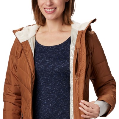 columbia womens long heavenly hooded jacket