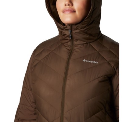 columbia women's heavenly long hooded jacket plus size