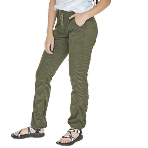 Women's Lined Winter Woven Joggers - All in Motion Green XL 1 ct