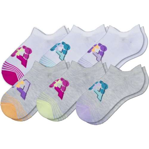 Kids' Under Armour Essential 6 Pack No Show Socks