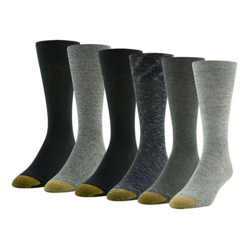 Men's Gold Toe Hosiery Cambridge 6 Pack Crew Socks