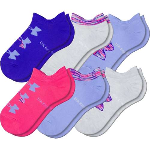 Under Armour Essential 2.0 6 Pack No Show Socks