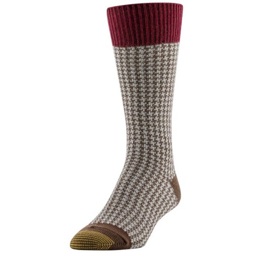 Men's Gold Toe Hosiery Groovy Plaid 3 Pack Crew Socks - Primary Image