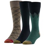 Men's Gold Toe Hosiery Pine Forest 3 Pack Crew Socks - Thumbnail 1 of 10