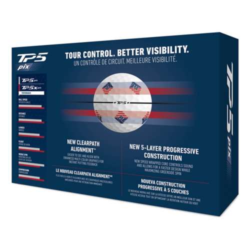 TaylorMade TP5 Pix USA Golf Balls