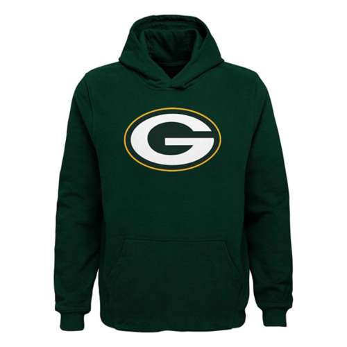 Outerstuff Youth Green Bay Packers Team Logo Pullover Hoodie Size: Large