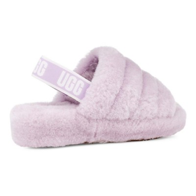 pink fluffy ugg slippers