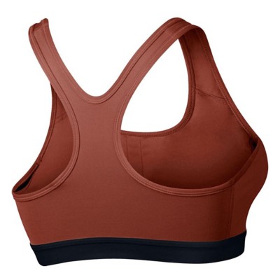 red padded sports bra