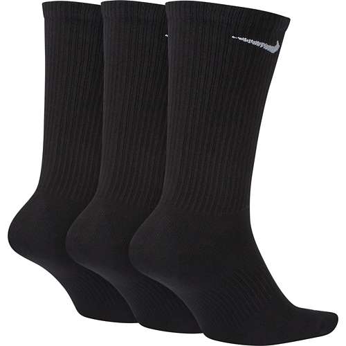 Adult Nike Everyday Plus Lightweight 3 Pack Crew Baseball Socks