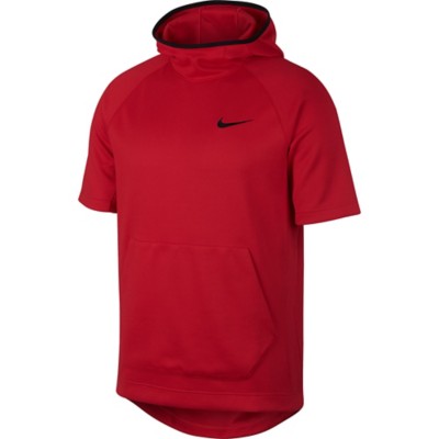 nike men's spotlight short sleeve basketball hoodie
