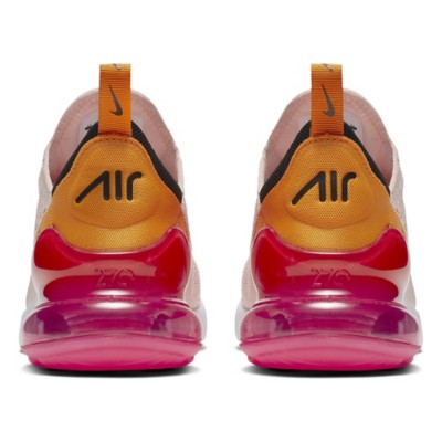 nike women's air max 270 shoes pink orange black