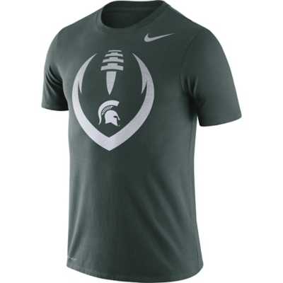 NCAA Michigan State Spartans Mens Pro Weight College Logo Fleece Hoodie
