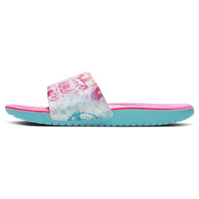 tie dye nike slides