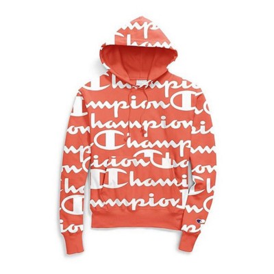 champion logo print hoodie