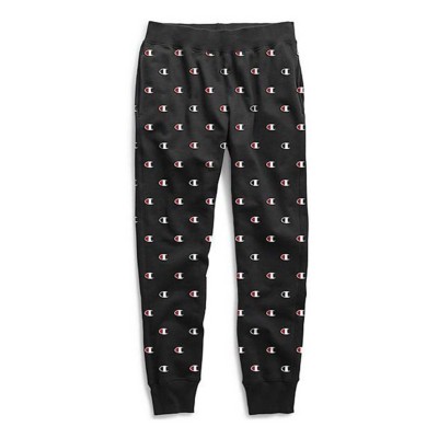 champion joggers with all over print