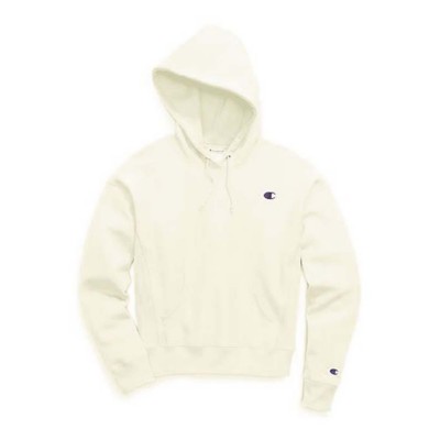 cream color champion hoodie