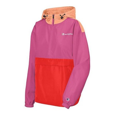 champion windbreaker womens pink