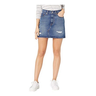 levi's women's deconstructed skirt