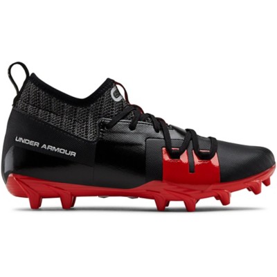 boys red football cleats