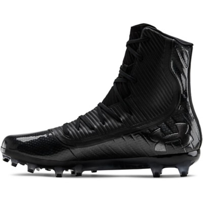 all black under armour football cleats