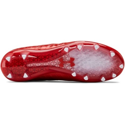 under armour red football cleats