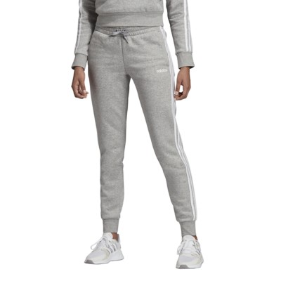 women's adidas 3 stripe fleece jogger pants