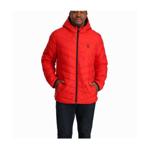 Men's Spyder Peak Hooded Mid Down Puffer Jacket