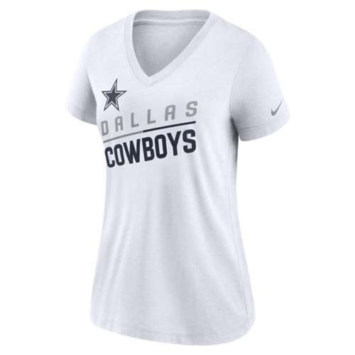 Dallas Cowboys Women's Practice Glitter T-Shirt - White