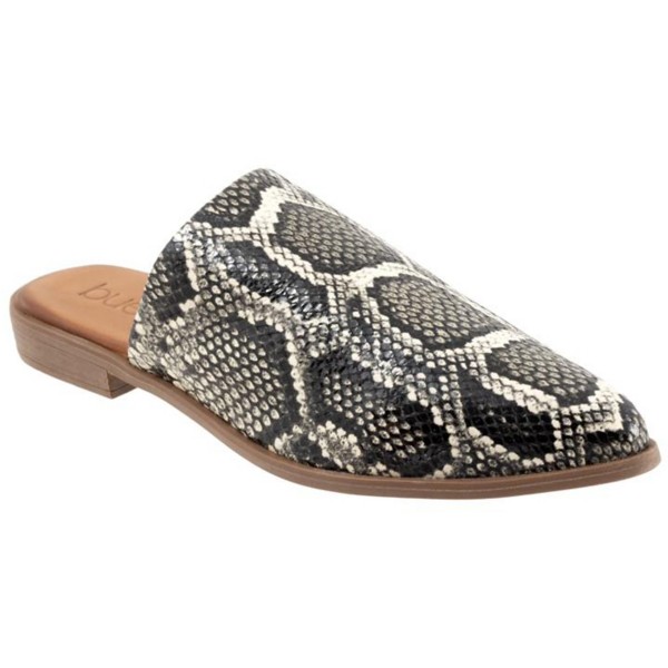 Women's Bueno Bambi Dress Mules Regular 40 Black Snake