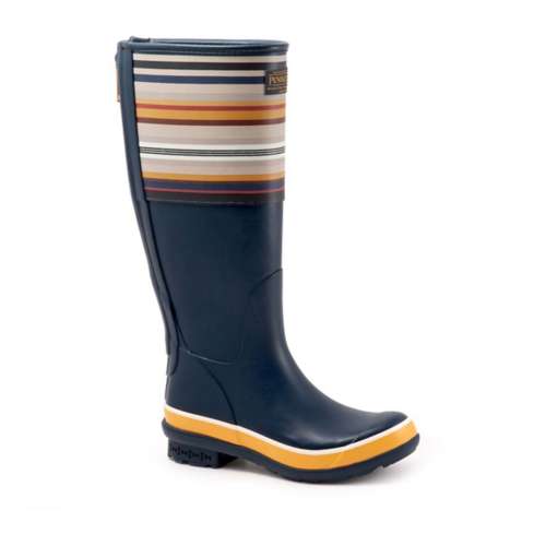 Women's Pendleton Bridger Stripe Tall Rain Boots