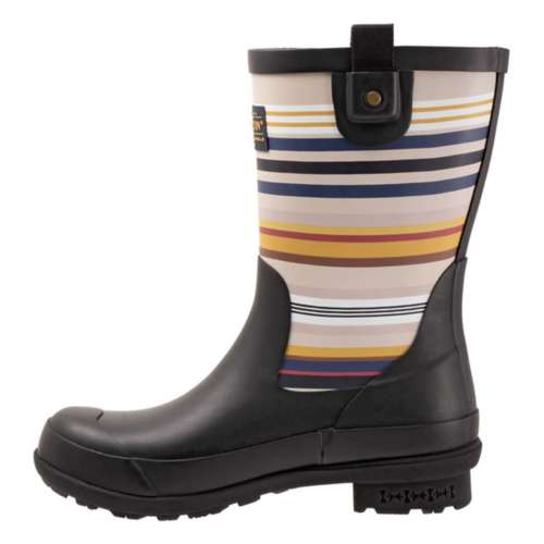 Women's Pendleton Bridger Stripe Mid Rain Boots