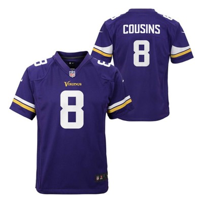 : Kirk Cousins Jersey #8 Minnesota Custom Stitched Purple  Football Various Sizes New No Brand/Logos Size L : Everything Else