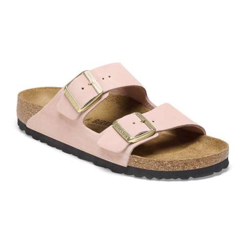 Birkenstock Womens Cocoa Nubuck Soft Footbed Custom Golf Sandals