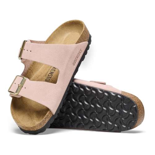 Birkenstock Womens Cocoa Nubuck Soft Footbed Custom Golf Sandals