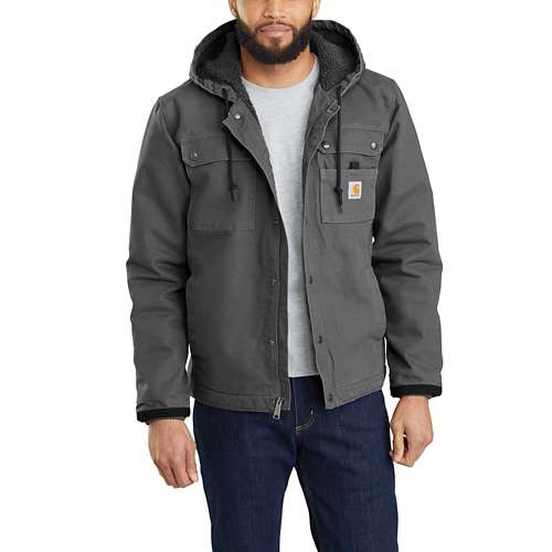 Men's Carhartt Relaxed Fit Washed Duck Sherpa-Lined Utility Softshell Jacket