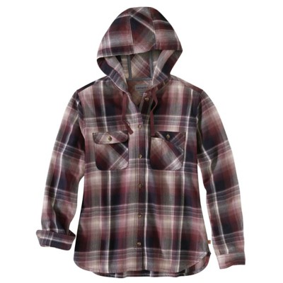 carhartt women's hooded flannel