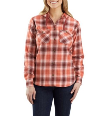 womens carhartt flannel shirt