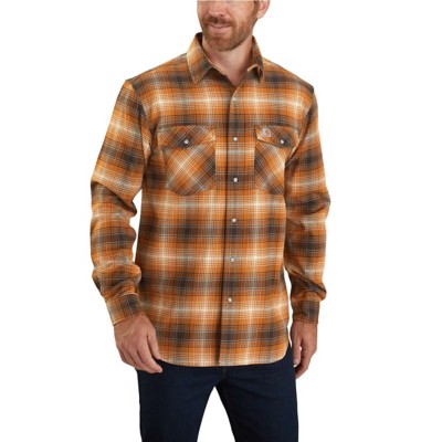 Men's Carhartt Relaxed Fit Flannel Short Sleeve Shirt | SCHEELS.com