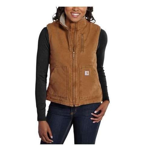 Women's Carhartt Sherpa Mock Neck Vest | SCHEELS.com