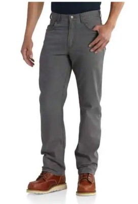 Men's Carhartt Rugged Flex Relaxed Fit Canvas 5-Pocket Chino logo Pants