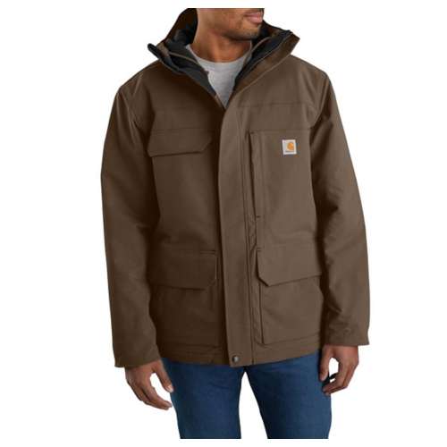 Men's Carhartt Super Dux Relaxed Fit Insulated Traditional Coat Hooded Shell Jacket