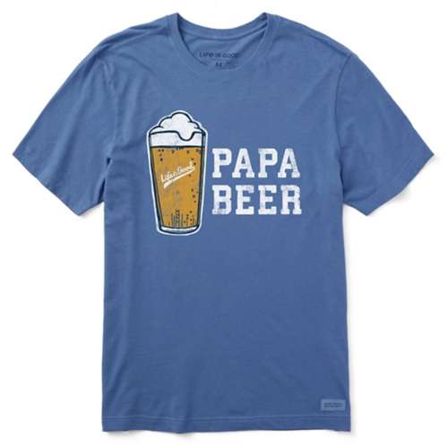 Men's Life is Good Papa Beer Foam Crusher T-Shirt