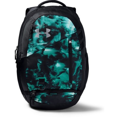 teal and black under armour backpack