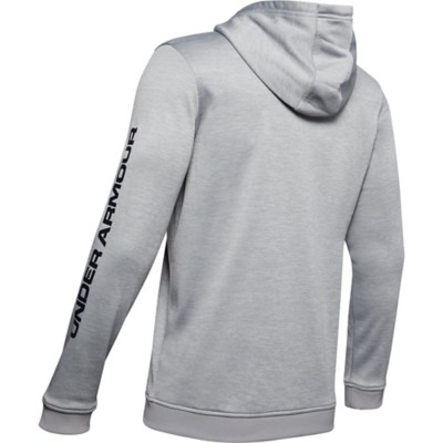 white and grey under armour hoodie