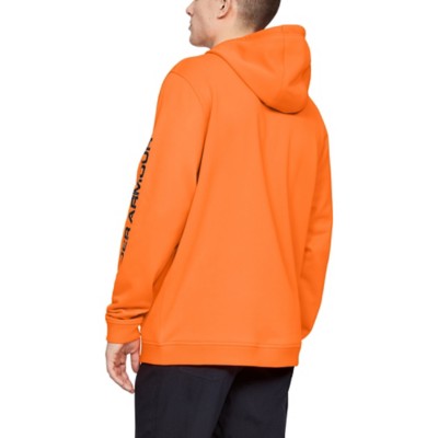 mens orange under armour hoodie