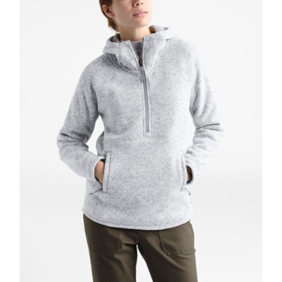 north face crescent hooded fleece pullover