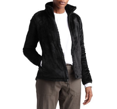 fuzzy north face jacket with hood