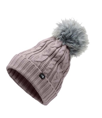 north face fur pom beanie