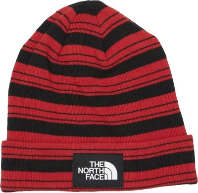 red north face beanie